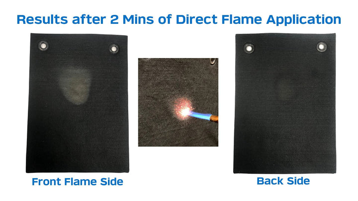 High-Temperature Carbon Fiber Soldering Heat Shield- 9 x 12 - High Heat Flame Resistant Fabric PlumberPad for Soldering, Welding, Brazing, Repairs- Heavy Duty, Professional Welding Pad