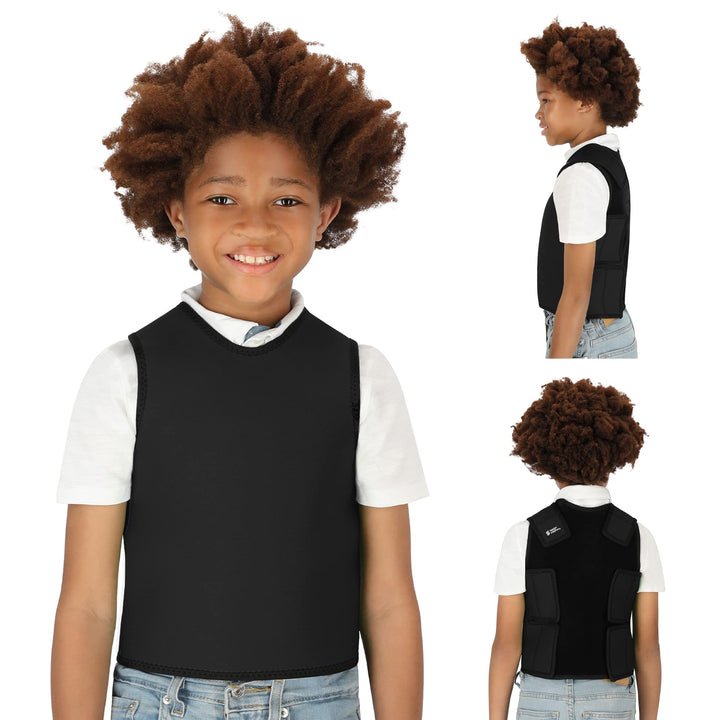 Sensory Compression Vest Deep Pressure Comfort (Black, Small)