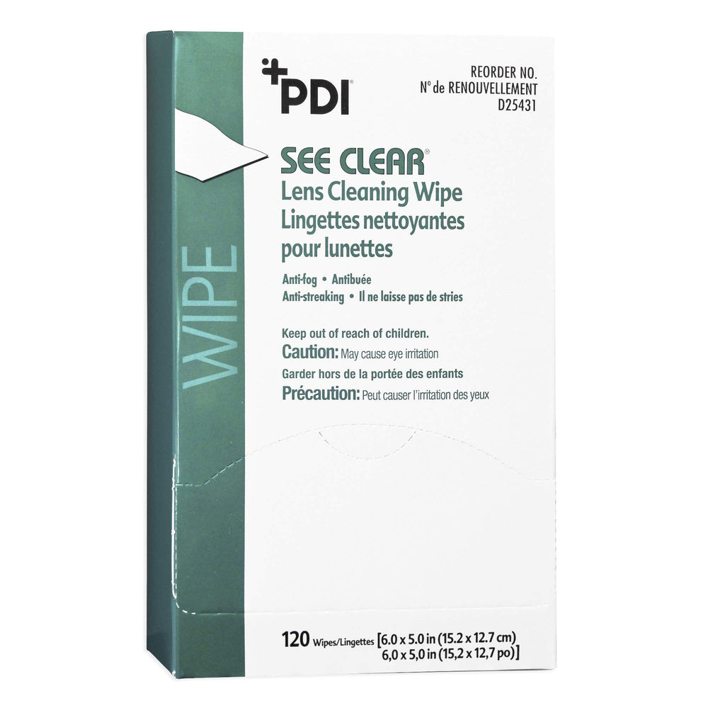 PDI 19831 See Clear Eye Glass Cleaning Wipes (Pack of 1