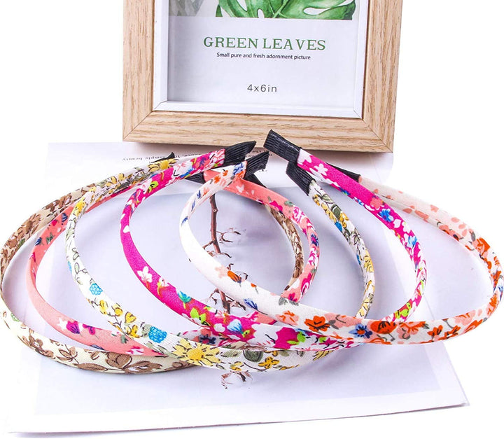 Flora Plaid Satin Girls headbands Value Pack (flora)