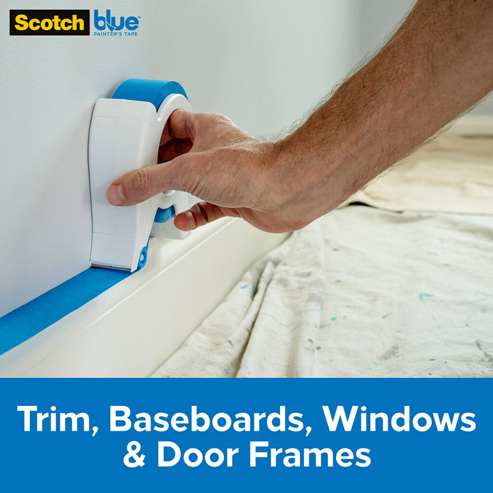 Scotch Blue Painters Tape Applicator, Applies Painter&#39;s Tape in One Continuous Strip, Paint Tape Applicator for Trim, Windows and Door Frames, 1.41 Inches x 20 Yards, 1 Starter Roll