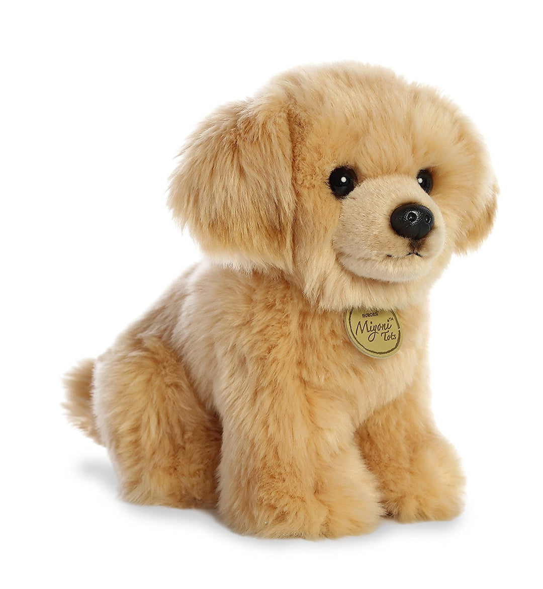 World 26339 World Miyoni Plush Golden Retriever Pup, Tan