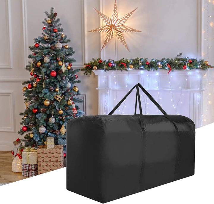 Christmas Tree Storage Bag, 12 ft Skeleton and Tree Bag, with Handles &amp; Dual Zipper, Heavy Duty Waterproof Large Storage Container for Trees and Decorations, Multi-purpose Indoor/Outdoor Storage