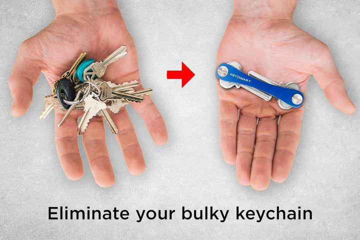 KeySmart - Compact Key Holder and Keychain Organizer (w/Expansion Pack-14 Keys, Quick Disconnect and Bottle Opener)