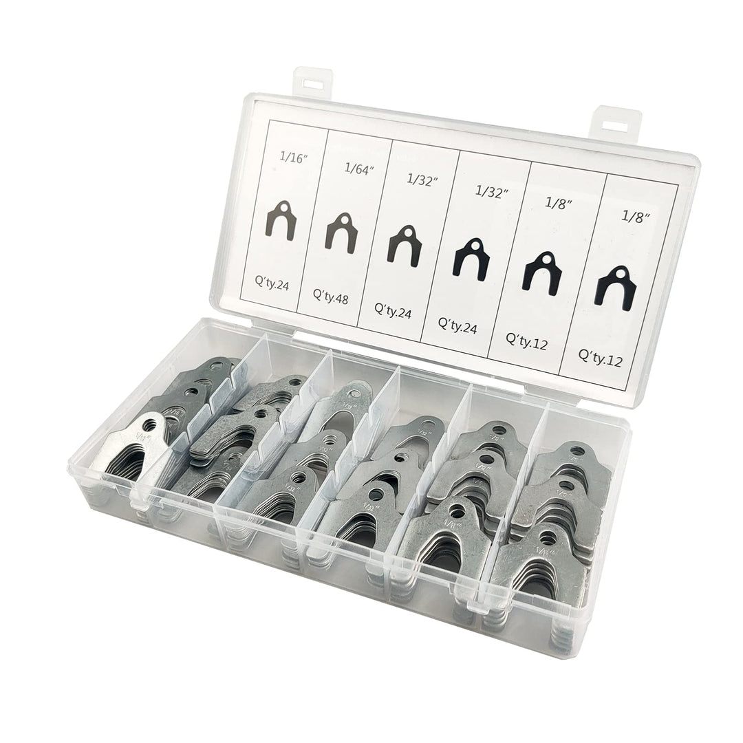 144 Pieces Auto Alignment Body Shim 1/16 1/64 1/32 1/8 Alignment Shims Assortment Set