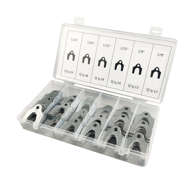 144 Pieces Auto Alignment Body Shim 1/16 1/64 1/32 1/8 Alignment Shims Assortment Set