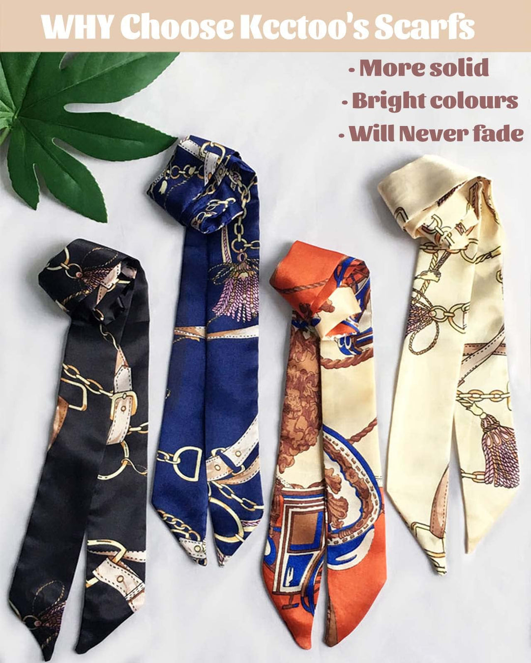 2Pack Blue Scarf Bags for Women Handbag Scarfs Band Hair Neck Scarves Fashion Gifts