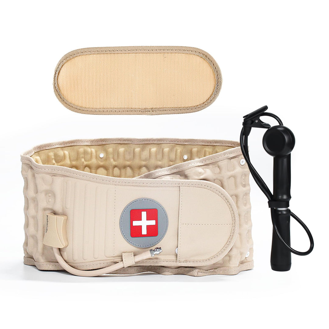Decompression Back Belt, for Lower Back Pain Relief Lumbar Decompression Belt (Yellow), Men and Women Lumbar Traction Device (29-49 inch Waists)