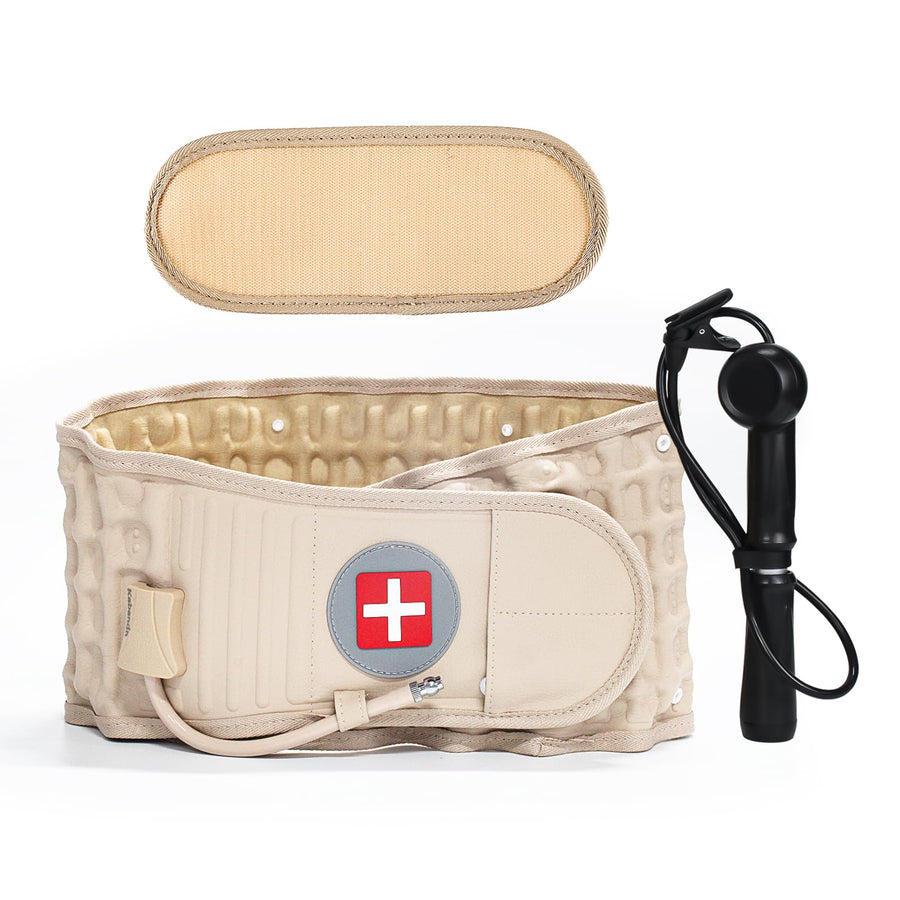 Decompression Back Belt, for Lower Back Pain Relief Lumbar Decompression Belt (Yellow), Men and Women Lumbar Traction Device (29-49 inch Waists)