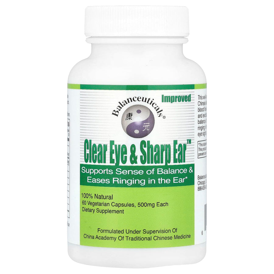 Clear Eye & Sharp Ear Dietary Supplement Capsules, 500 mg, 60 Count Bottle