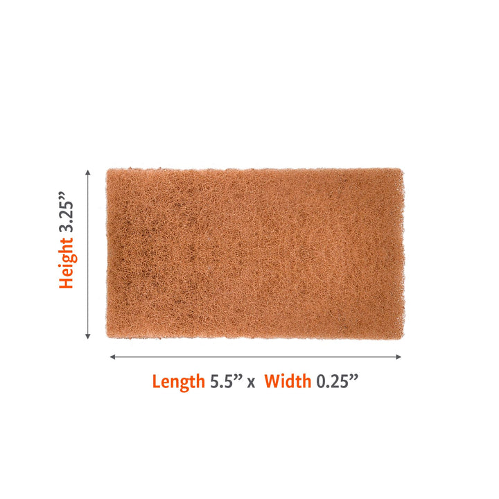 Full Circle Neat Nut Walnut Shell Scouring Pads, Non-Scratch, Set of 3, 5 oz, Brown