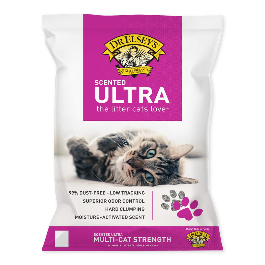 Precious Cat Ultra Scented Scoopable Multi-Cat Cat Litter, 40 lbs.