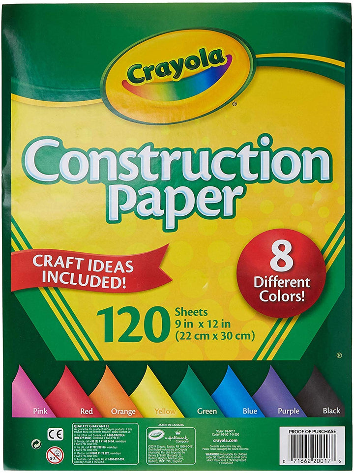 Crayola Construction Paper, 120 Sheets