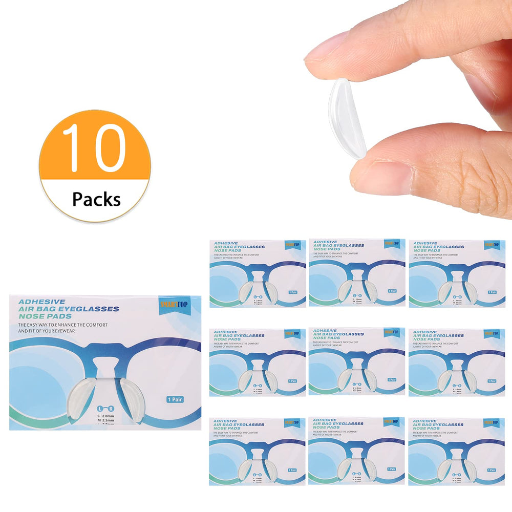 SMARTTOP 10PAIRS Air Chamber Anti-Slip Eyeglasses Nose 