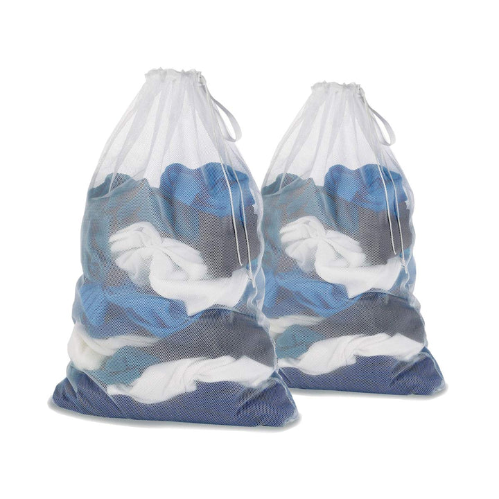 Mesh Laundry Bag With Drawstring For Delicates, Washing