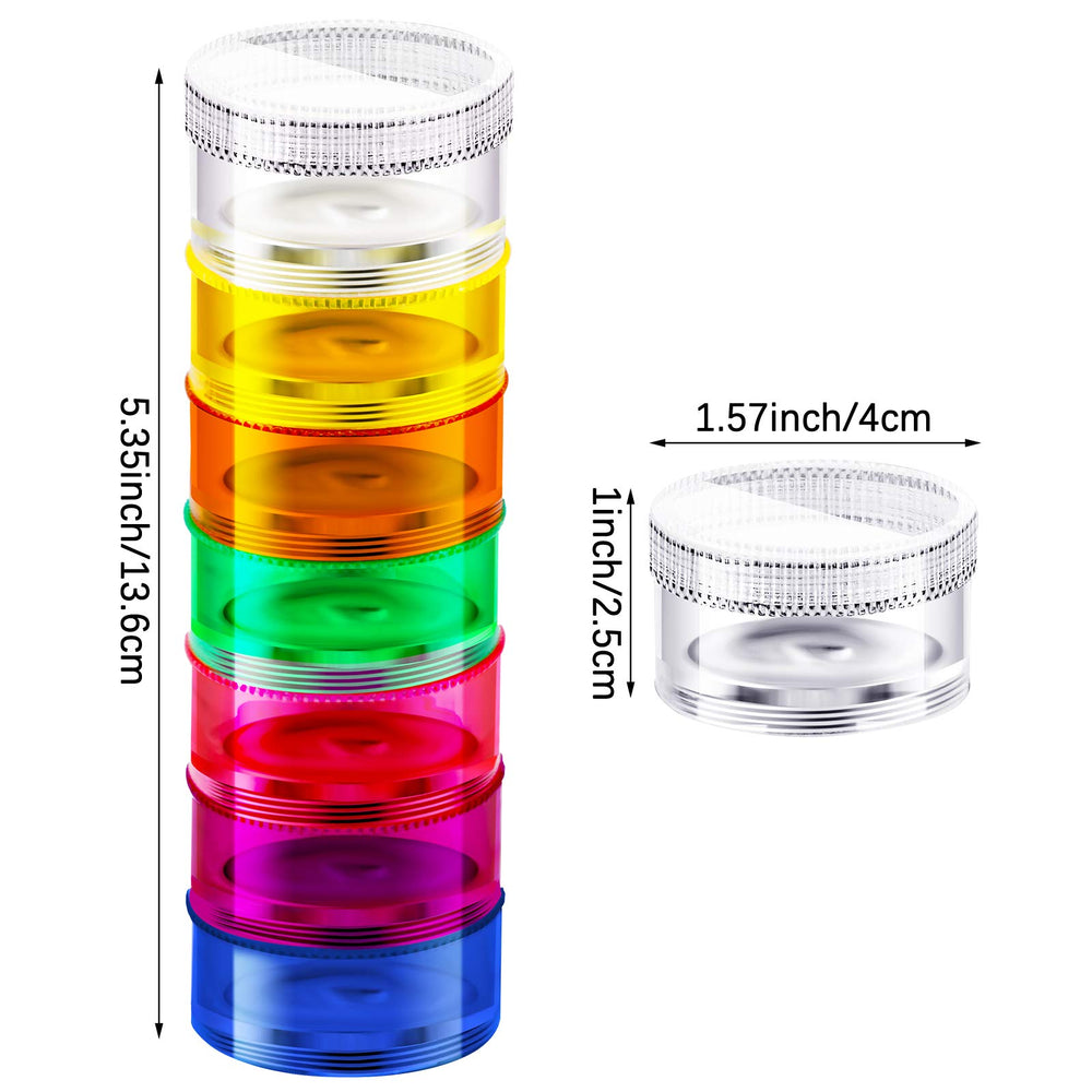 Sieral 7 Day Stackable Pill Organizer Case Vitamin Hold