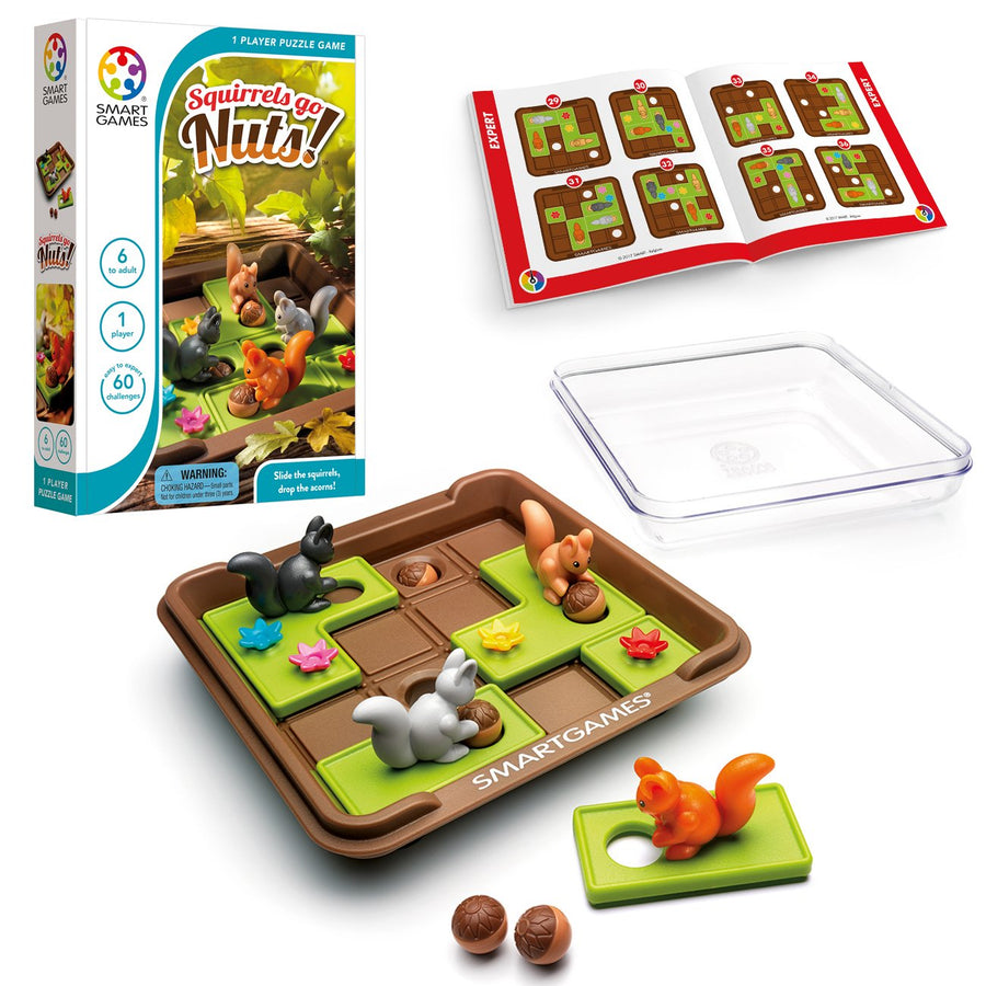 SmartGames Squirrels Go Nuts! Travel Game for Ages 6-Ad