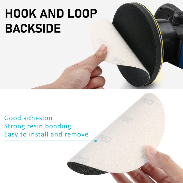 LotFancy 6 Inch Wet Dry Sanding Disc, 60PCS 60 to 7000 