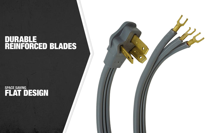 09014 4-Foot 50-Amp 3-Wire Range Power Cord
