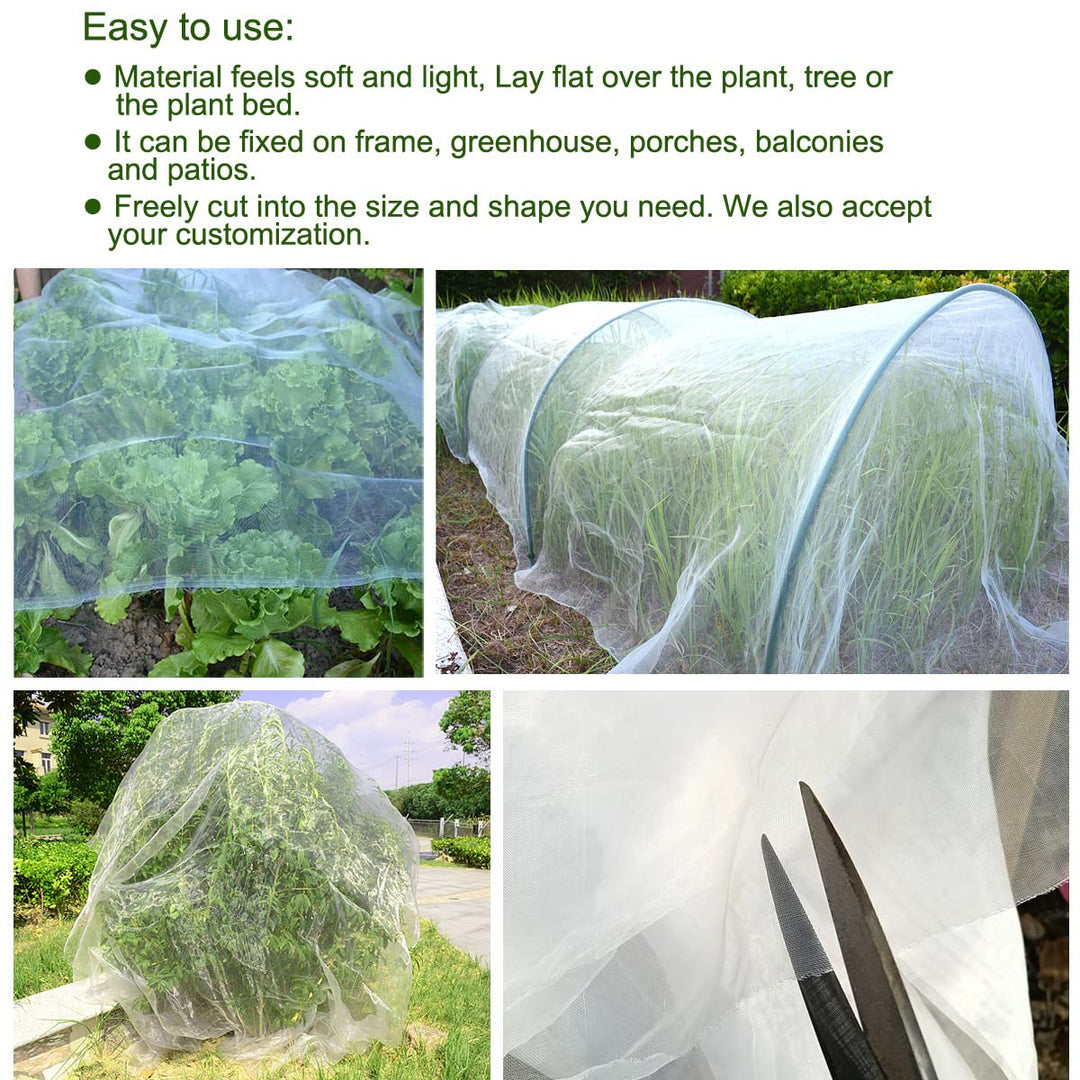 4Ft x 10Ft Mosquito Bug Insect Bird Net Barrier Hunting