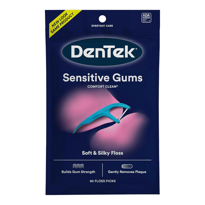 Dentek Floss Picks Silk 90 Pieces Bagged