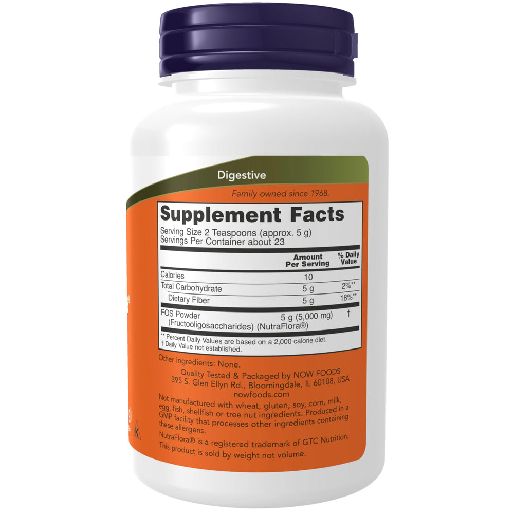 NOW Foods Supplements, NutraFlora FOS (Fructooligosacch