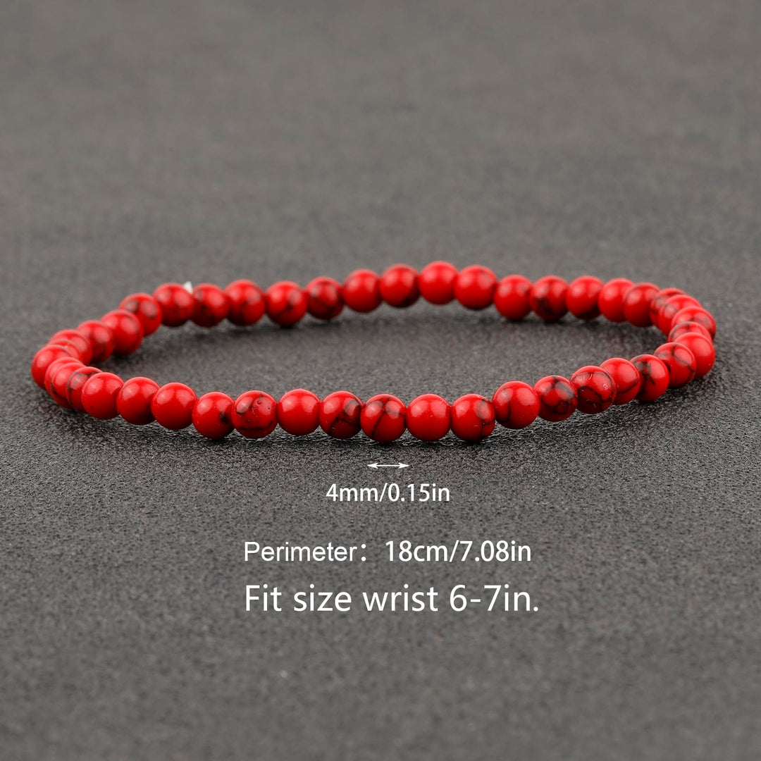 KIKILA 4mm Mini Gemstone Energy Bracelets Crushed Stone