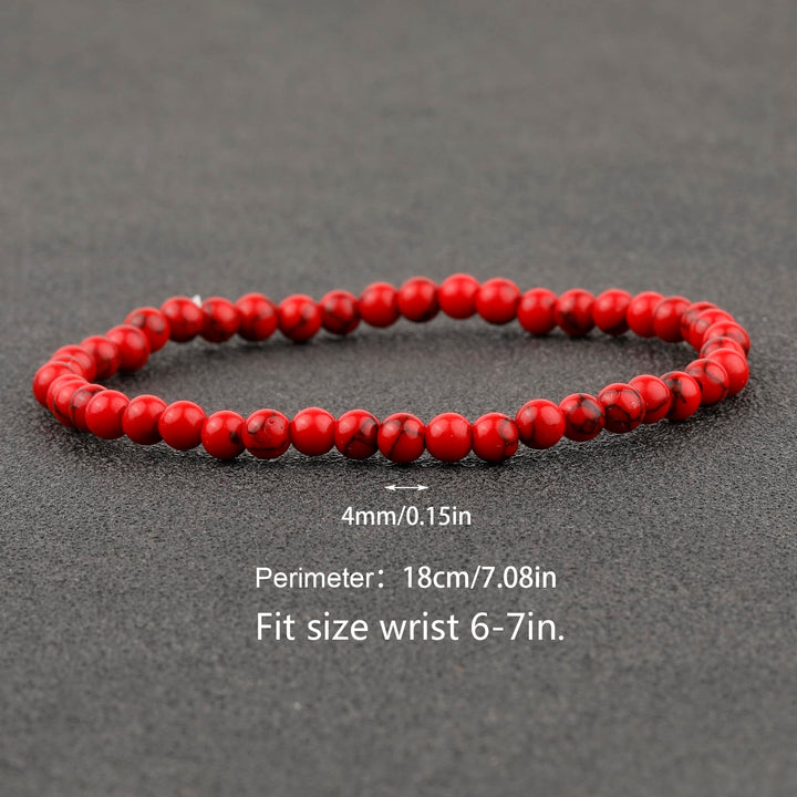 KIKILA 4mm Mini Gemstone Energy Bracelets Crushed Stone