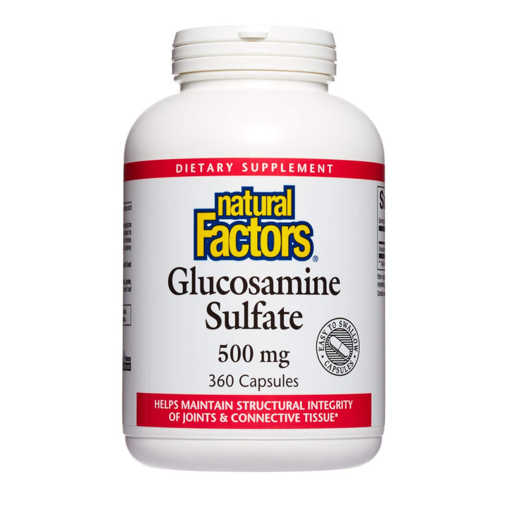 Natural Factors, Glucosamine Sulfate, Supports Healthy Joint Mobility, Cartilage and Connective Tissue, 360 Capsules