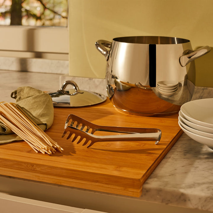 502 Spaghetti Tongs, Silver