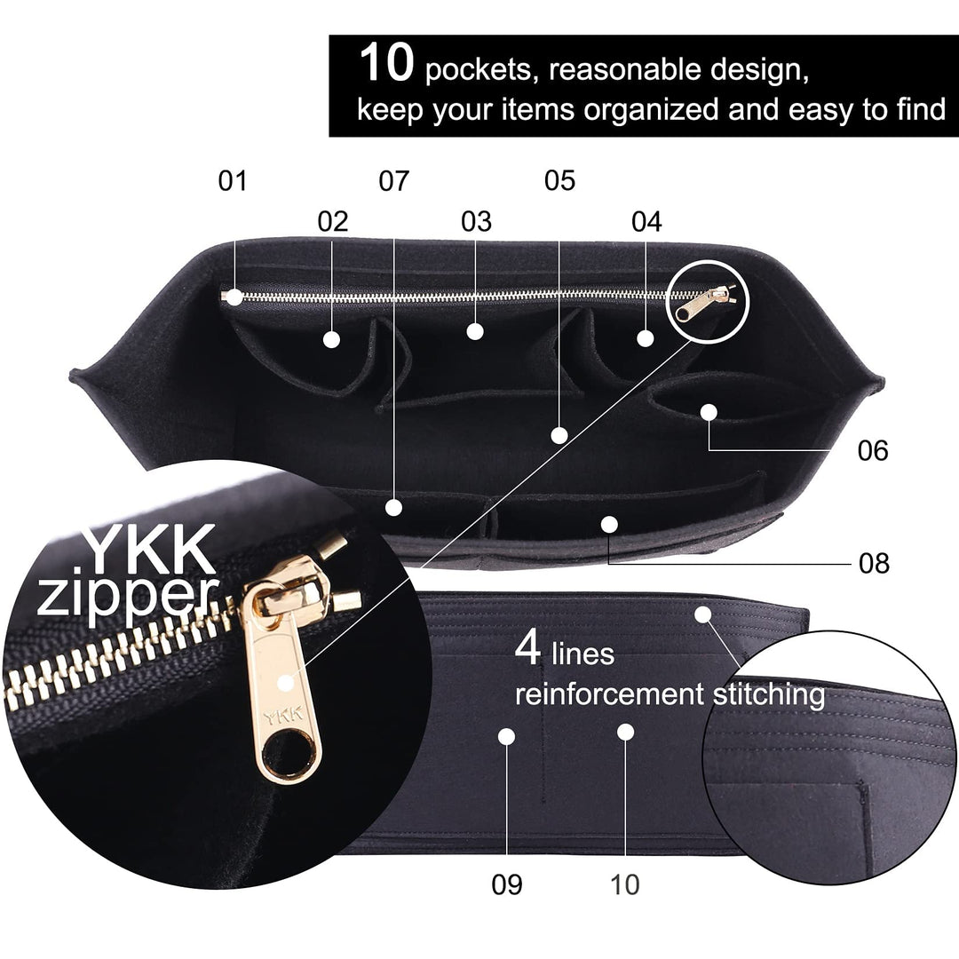 Doxo Felt Organizer Insert Handbag&amp;Tote Purse O
