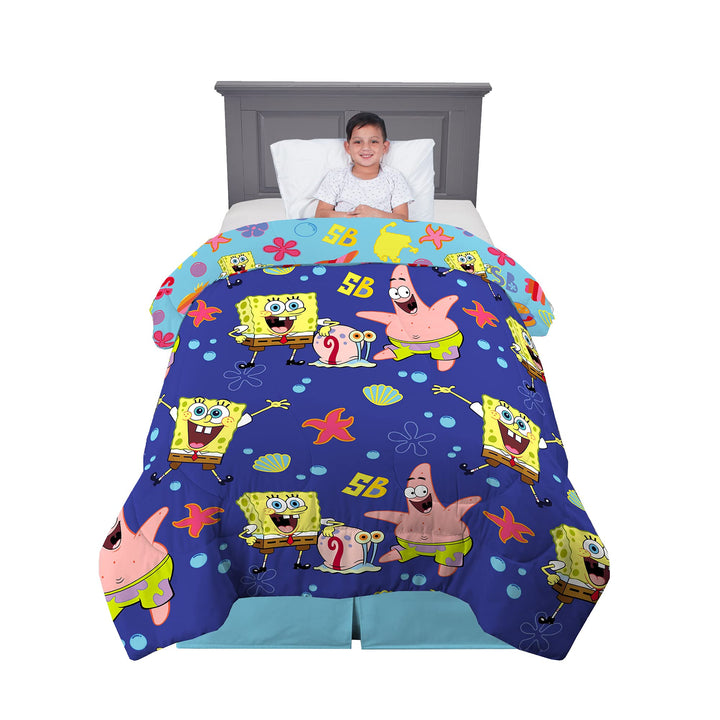 Kids Bedding Soft Microfiber Comforter, Twin, Spongebob Squarepants