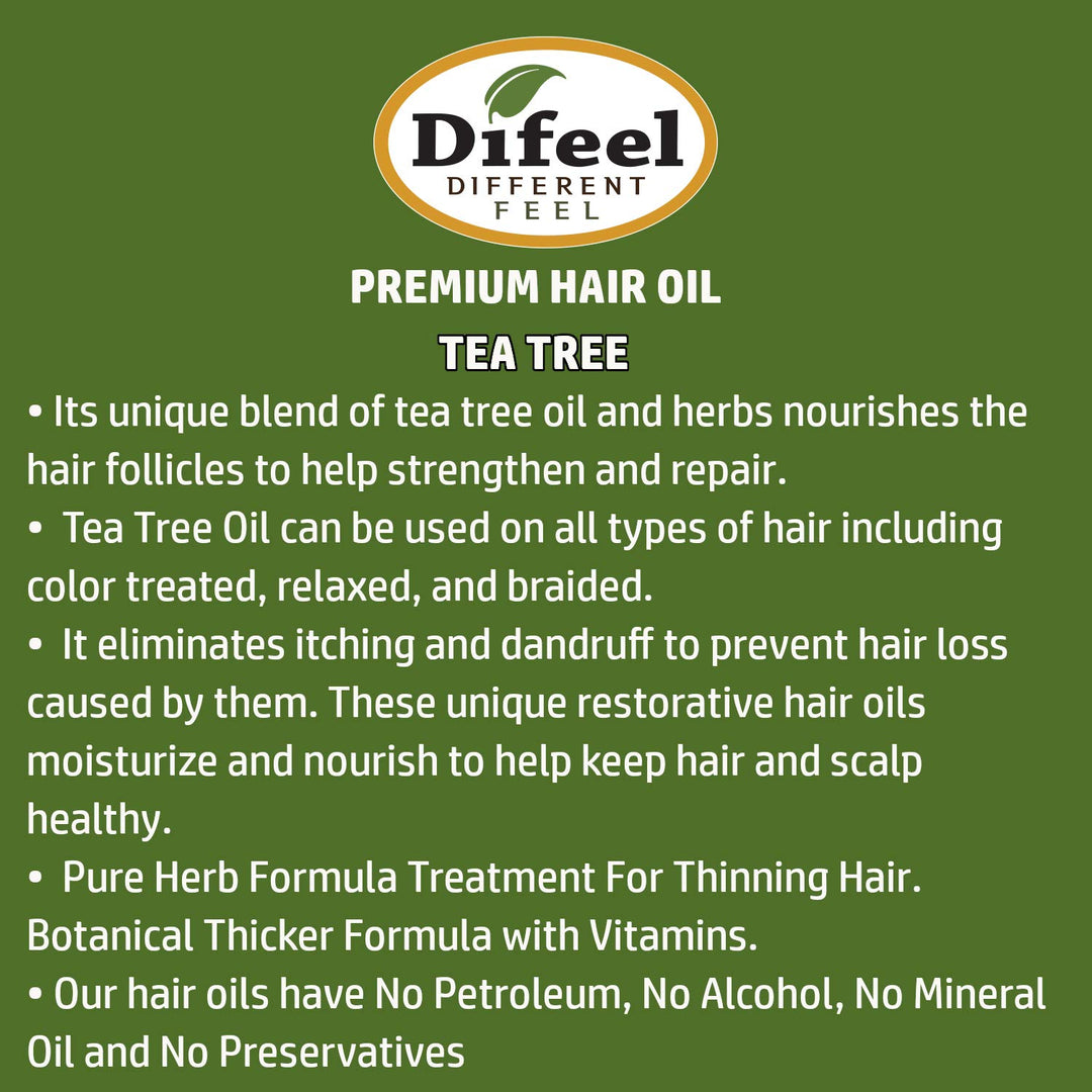 Premium Natural Hair Oil - Tea Tree Oil for Dry Scalp 2.5 Ounce