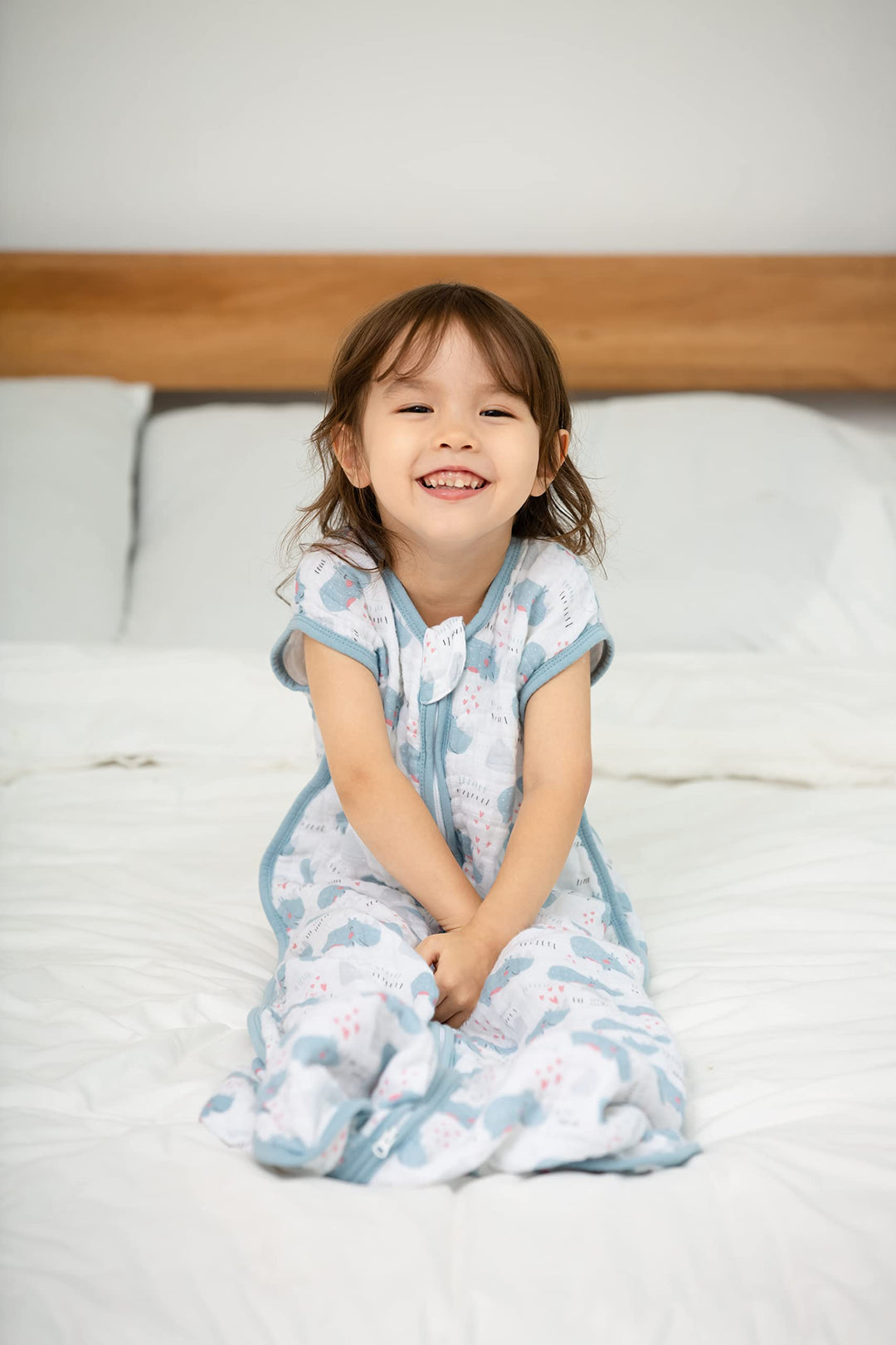 Baby Sleep Sack 2-4 T Boys &amp; Girls Wearable Blanket 100% Organic Cotton 0.5 TOG Toddler Sleeping Sack 2- Way Zipper X-Large