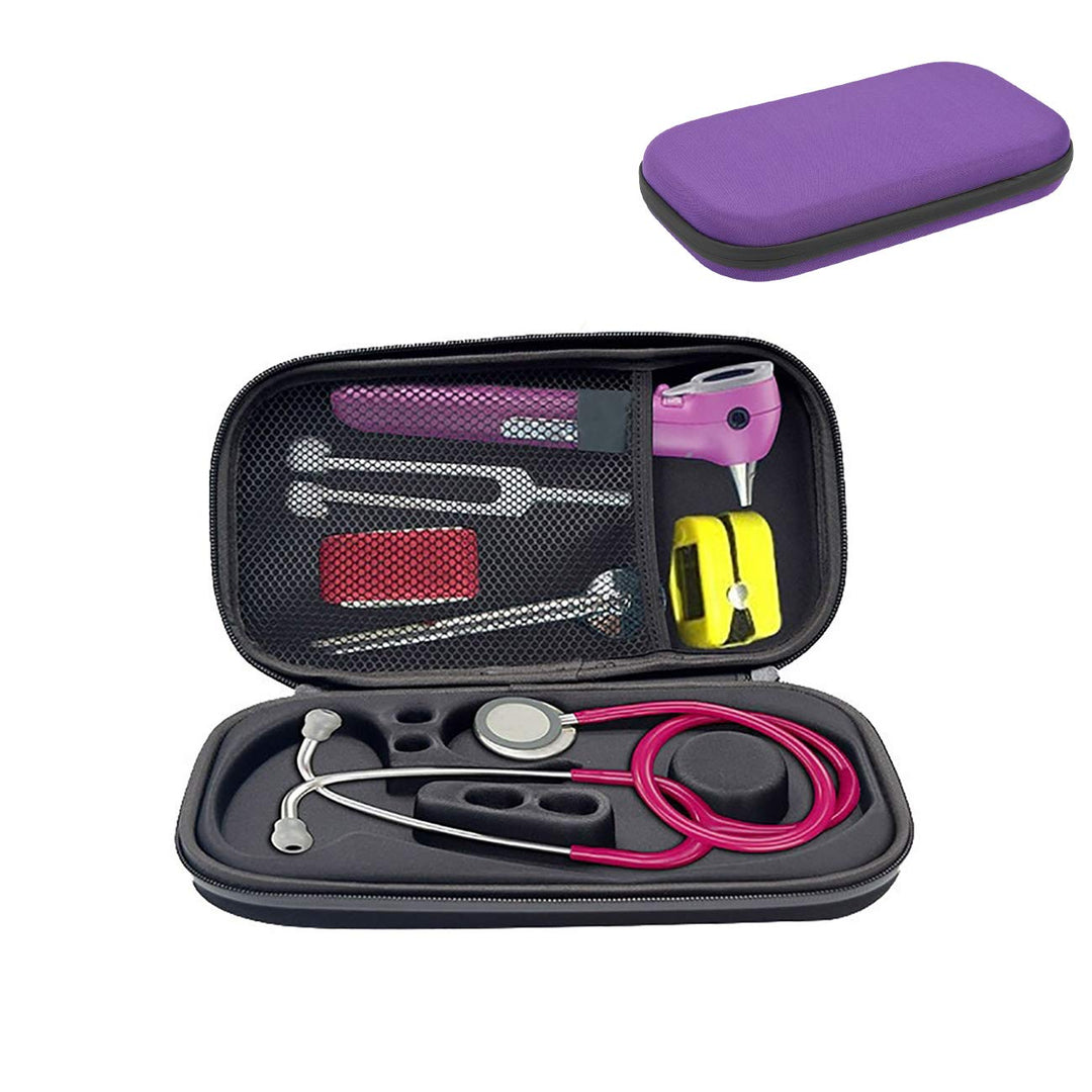 Hard Case Compatible with 3M Littmann Master littman cardiology 4 Littmann Classic iii Lightweight II S.E. MDF Stethoscope (Purple)