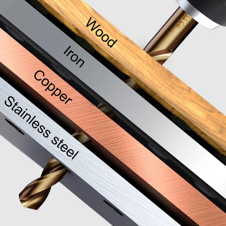 Cobalt Drill Bit Set, M35 High Speed Steel Drill Bit Kit, 135 Degree Tip, Jobber Length Twist Bits for Hard Metal, Stainless Steel with Storage Case, 10Pcs 3mm/0.12