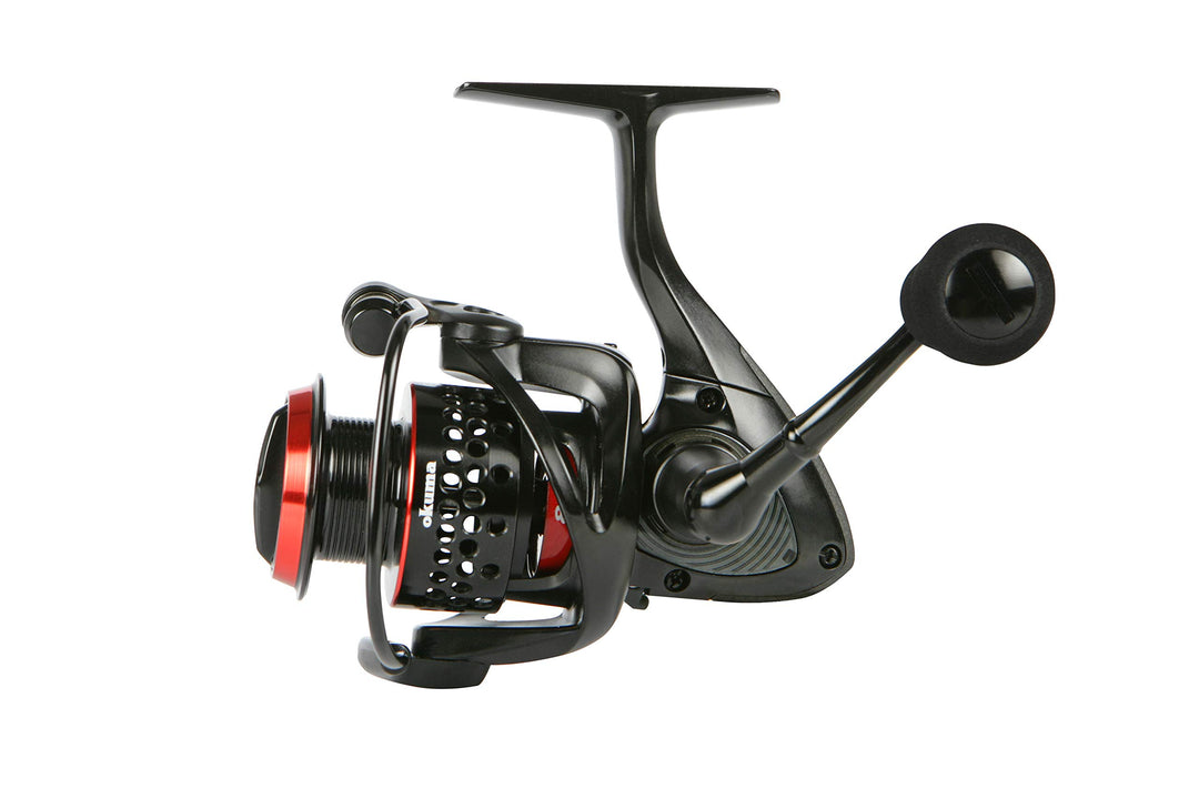 okuma Ceymar Lightweight Spinning Reel- C-30, Black/Red