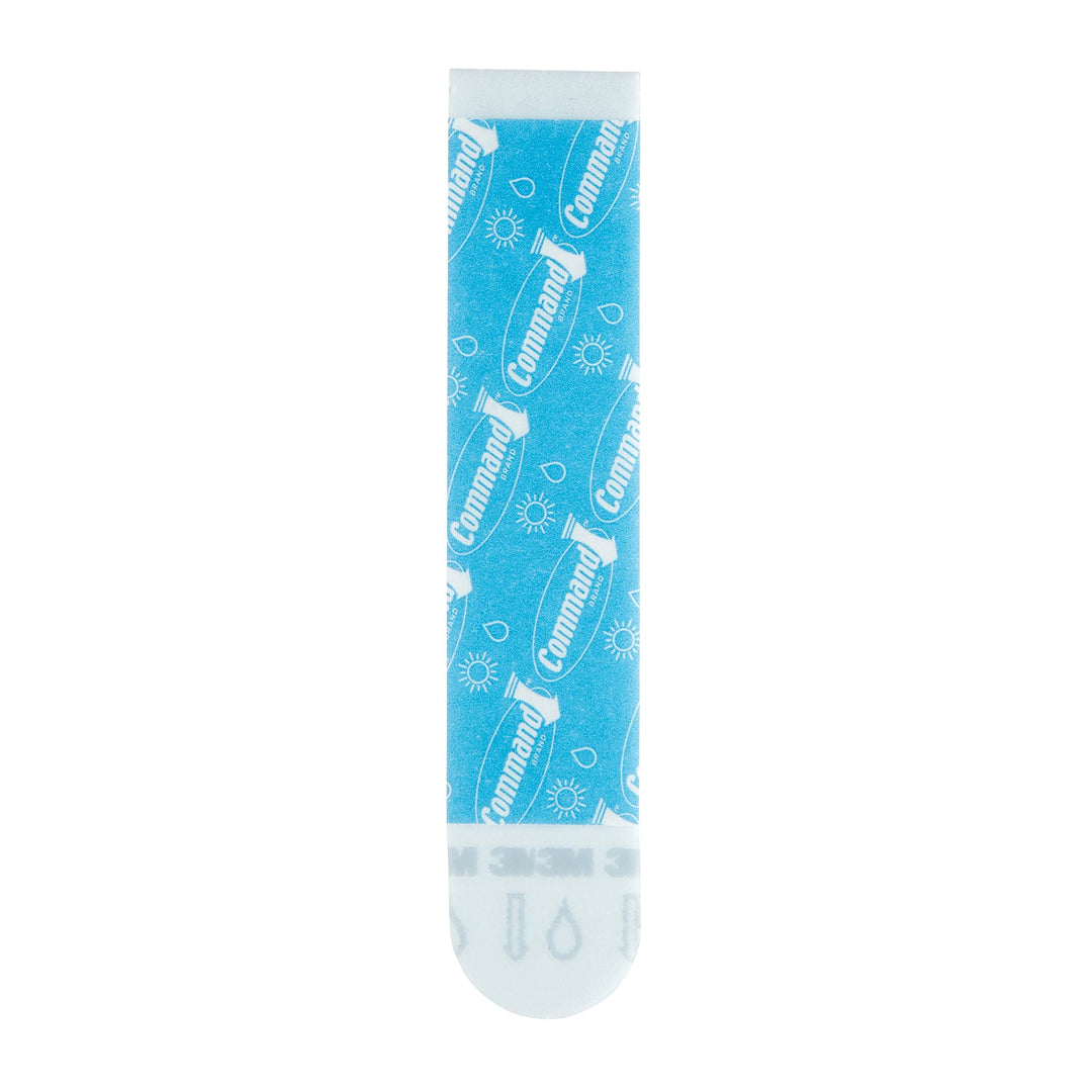 Bath Large Water-Resistant Adhesive Refill Strips, 4-Large Strips, Re-Hang Large Bath Hooks or Caddies