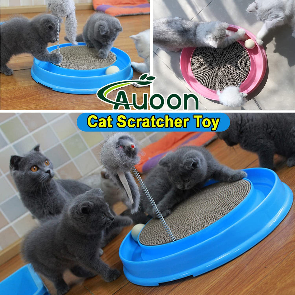 Cat Scratcher Toy, Cat Toy, Scratch pad,Scratching Toy,Post Pad Interactive Training Exercise Mouse Play Toy with Ball for Cat Kitty Puppy