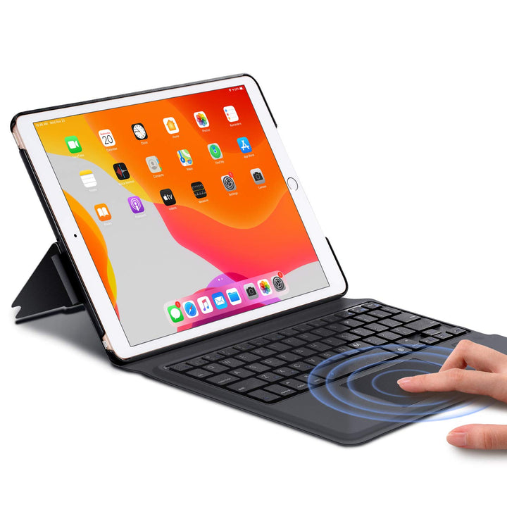 Keyboard Case for 2021 New iPad 9th Generation 10.2 inch / 8th 2020 / iPad 7th Gen 2019 / iPad Air 3rd Gen/iPad Pro 10.5 2017 – Stable Touchpad Function -10.2/10.5- Black