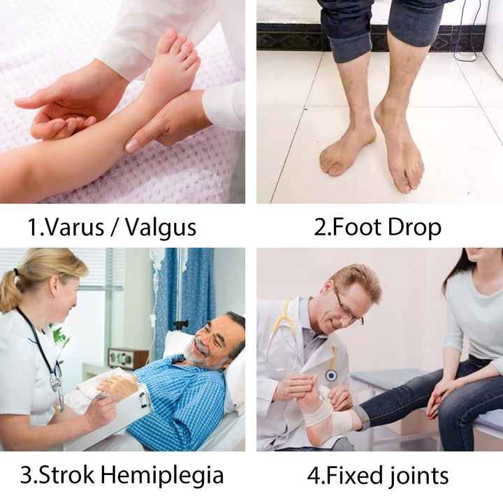 Shuyan Jiao AFO Foot Drop Brace Ankle Foot Orthosis Medical Afo Walking with Shoes for Stroke Hemiplegia Men & Women Left/Right Foot (XL-Left)