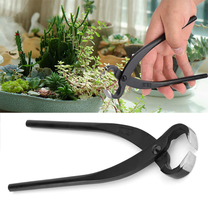 Branch Cutter Professional Bonsai Tools, Manganese Steel Alloy 205mm Concave Cutter Gardening Plants Pruner Wire Cable Pruner