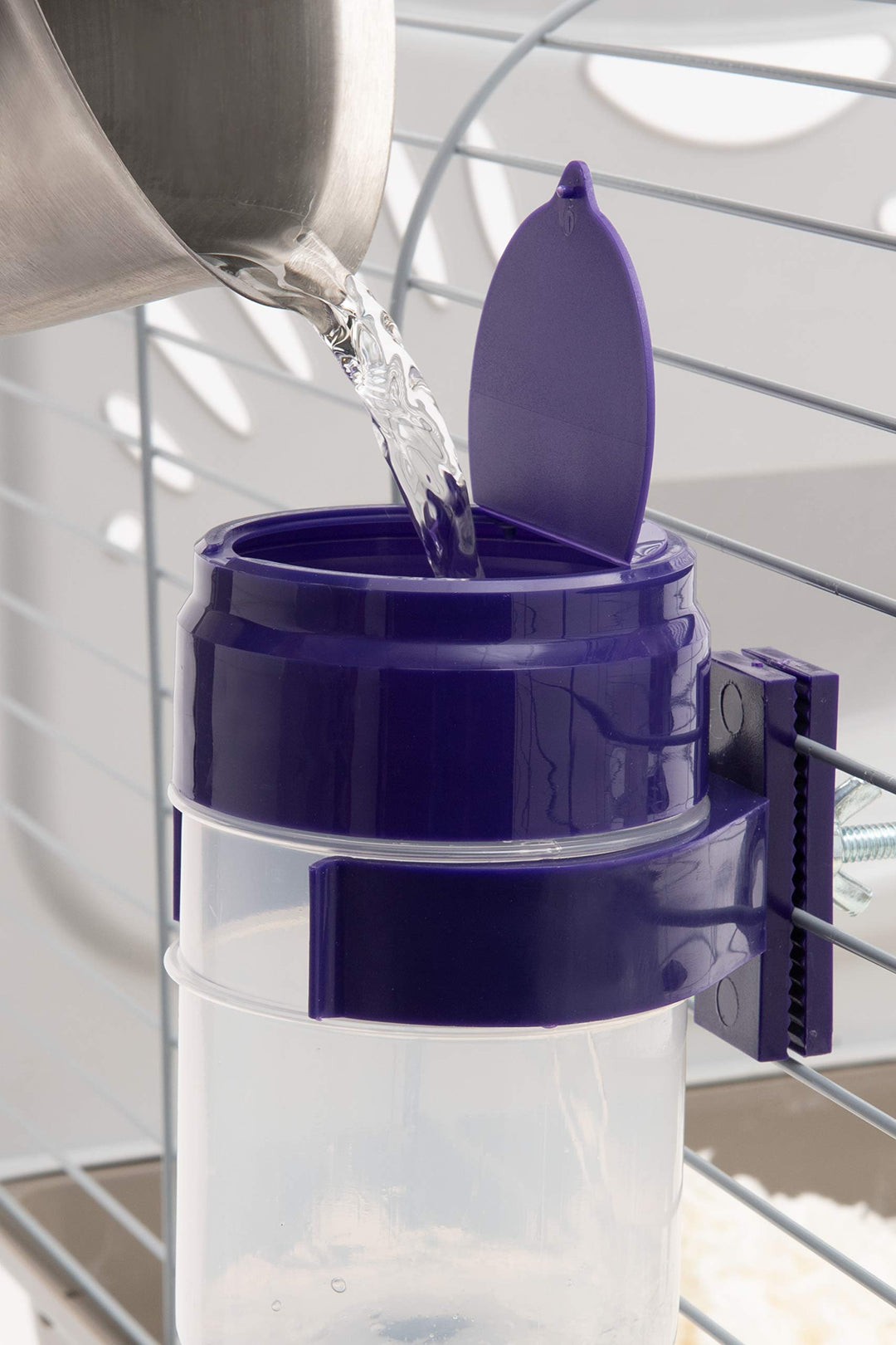 Lever Valve Top Fill No Drip Water Bottles for Rabbits, Chinchillas, Ferrets, Guinea Pigs and Adult Rats (32oz)