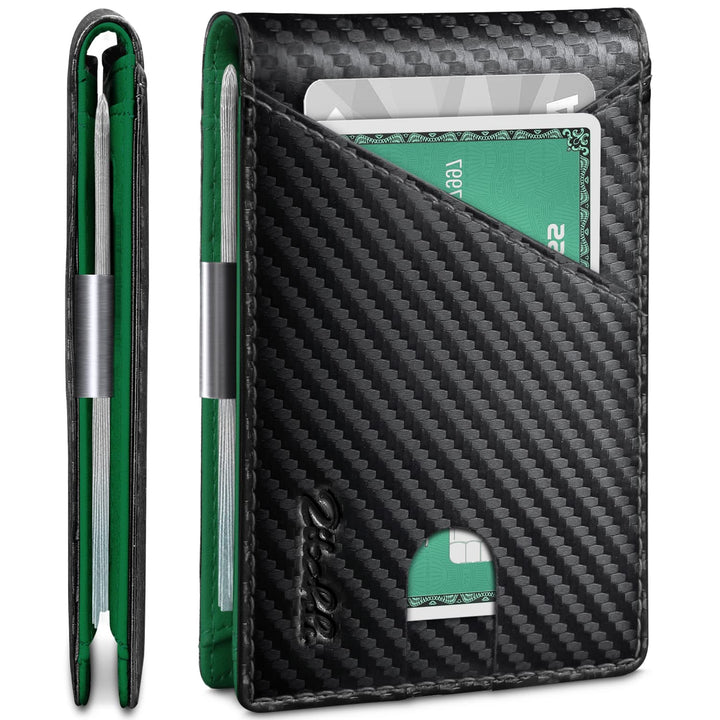 Zitahli Wallet for Men - with Money Clip Slim Leather S