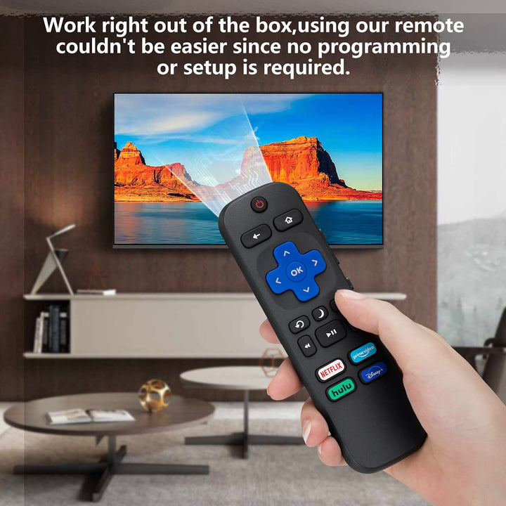 Replacement Remote Control Only for All Roku TV, Compat