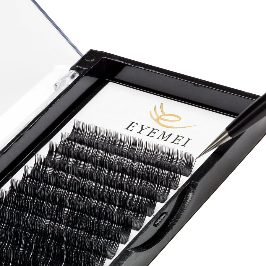 Individual Eyelash Extensions 0.20 C Curl Natural Thick Individual Lashes Faux Mink Eyelash Extensions 8-14mm 8 Sizes in 1 Mixed Tray