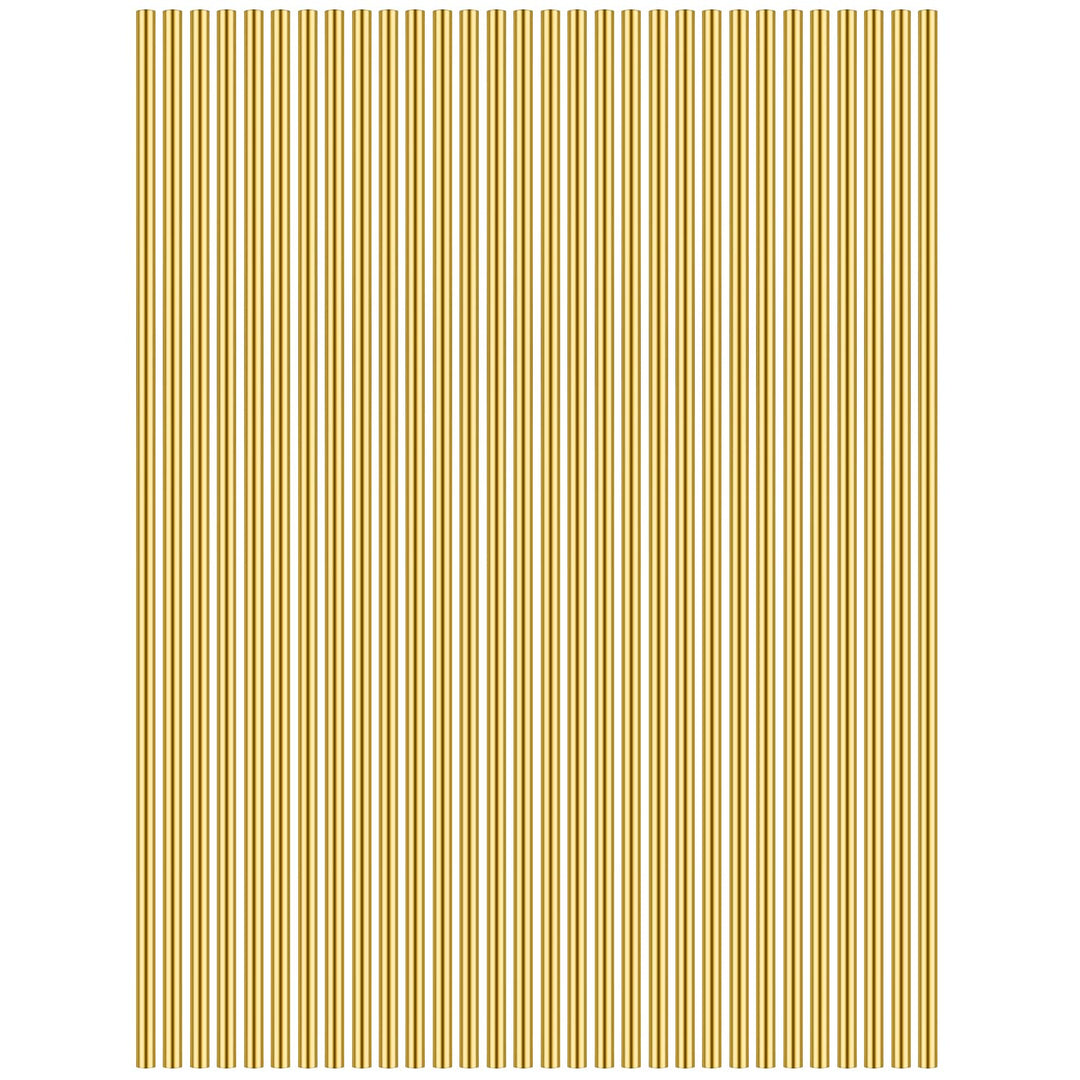 30 Pieces 12 inches 1/25 inch/1.0mm Brass Round Rods, Brass Rods Lathe Bar Stock, 1/25 inch/1.0mm in Diameter 12 inches in Length