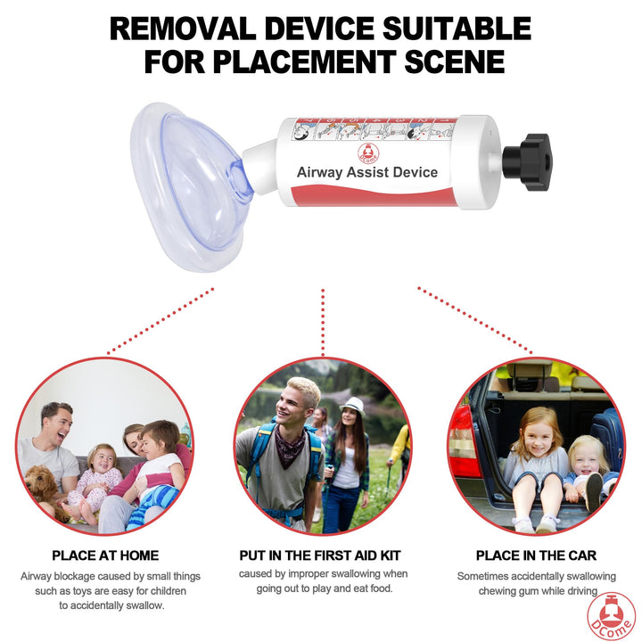 DCome 1 Pack Removal Device for Family, Portable, Safe and Effective to Remove Fluids &amp; Clogged Obstruction, Easy to Use
