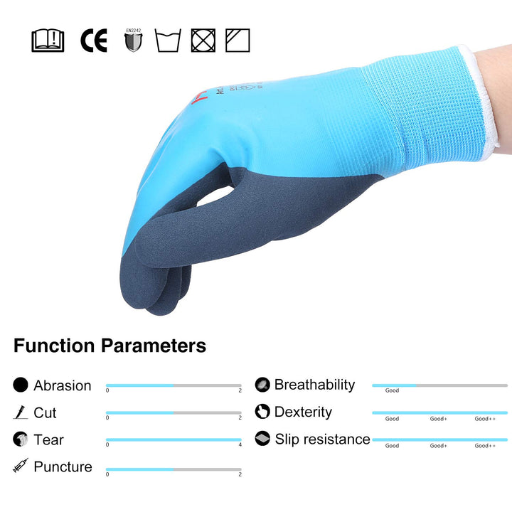 Men’s Waterproof Thermal Winter Work Gloves Size Small