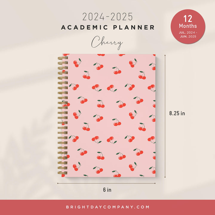 Academic Planner Yearly Monthly Weekly Daily Large Calendar Organizer by Bright Day Spiral Bound Dated Agenda Flexible Cover Notebook, June 2022 - July 2023, 8.25 x 6.25, Tie Dye